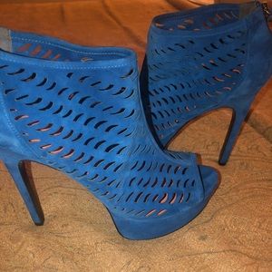 Via Spiga Blue Suede